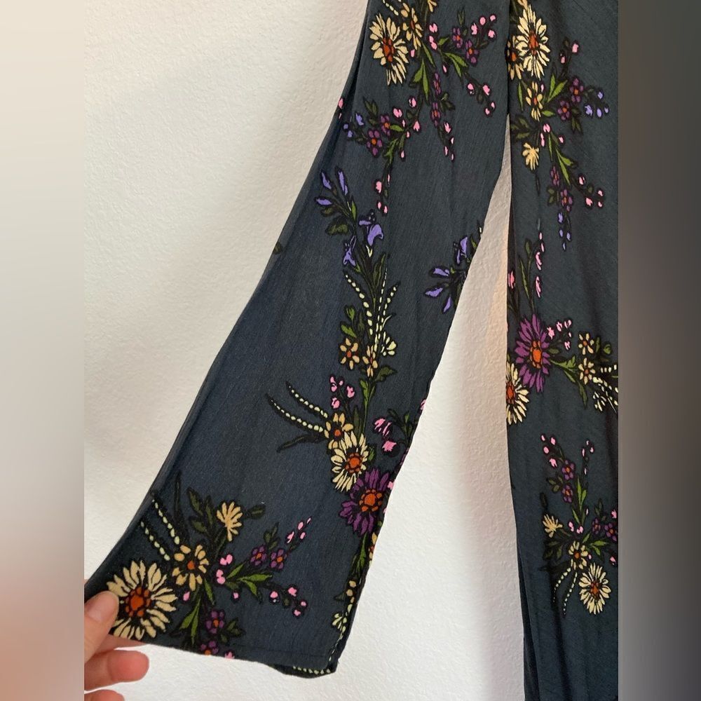 Mabel daises and bright floral dress/ tunic lined w/flared sleeves❤️🌹luxury - Picture 2 of 7